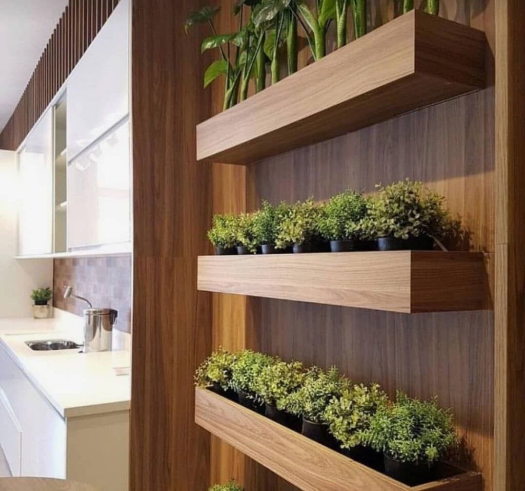 شلف دیواری گیاهی ژوپیتر - طراحی مینیمال و مدرن برای نمایش گیاهان زینتی، مناسب دکوراسیون داخلی خانه و محل کار